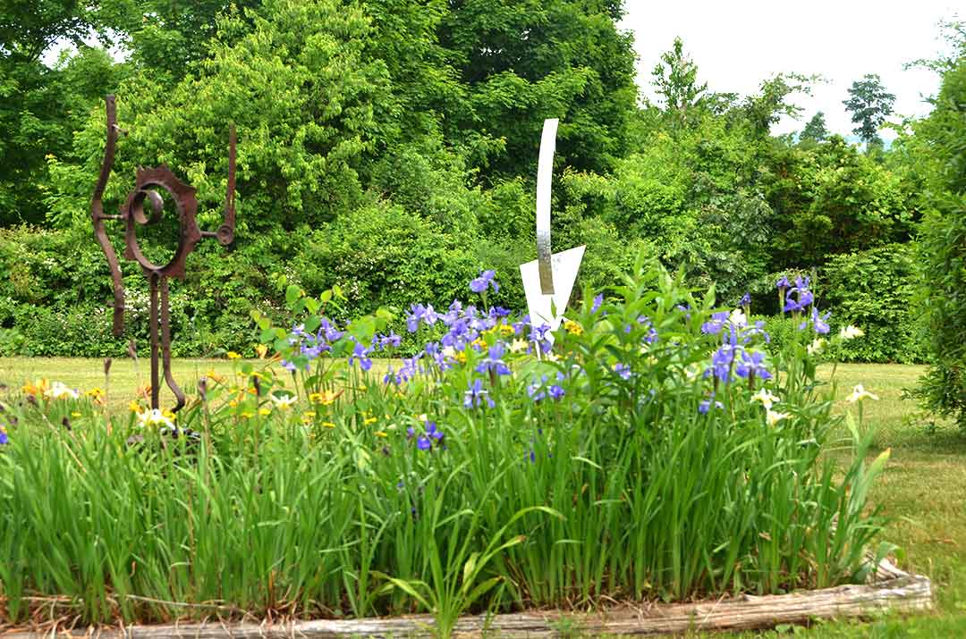 Sculpture in the Keep garden