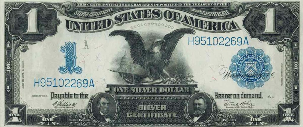 1899 black eagle silver certificate